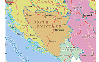mapa bosnia