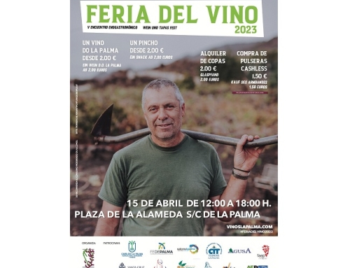 La Feria del Vino de Santa Cruz de La Palma contará con la participación de 8 bodegas adscritas a la Pequeña DO La Palma y 9 restaurantes locales