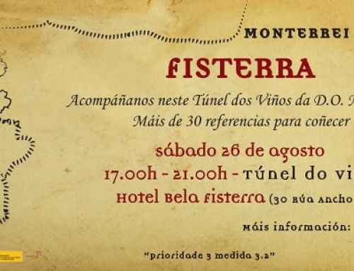 La Pequeña D.O. Monterrei promueve el próximo sábado 26 de agosto un Túnel del Vino en Finisterre con vinos tintos y blancos
